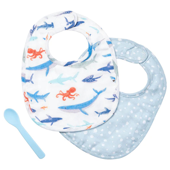 Under The Sea Muslin Bib Set