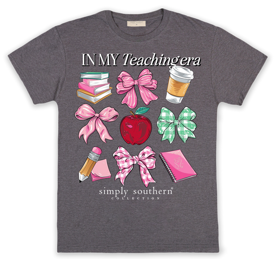 Load image into Gallery viewer, SS Heather Grey Teacher Tee
