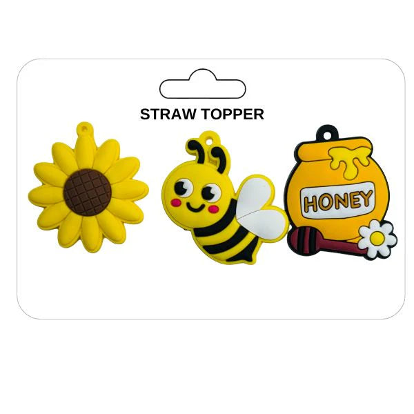 Bee Straw Cover Set