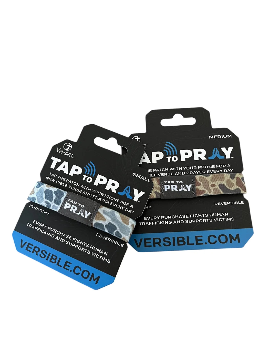 Tap To Pray™ Wristbands - River Rock Camo Sahara and Copper- Small
