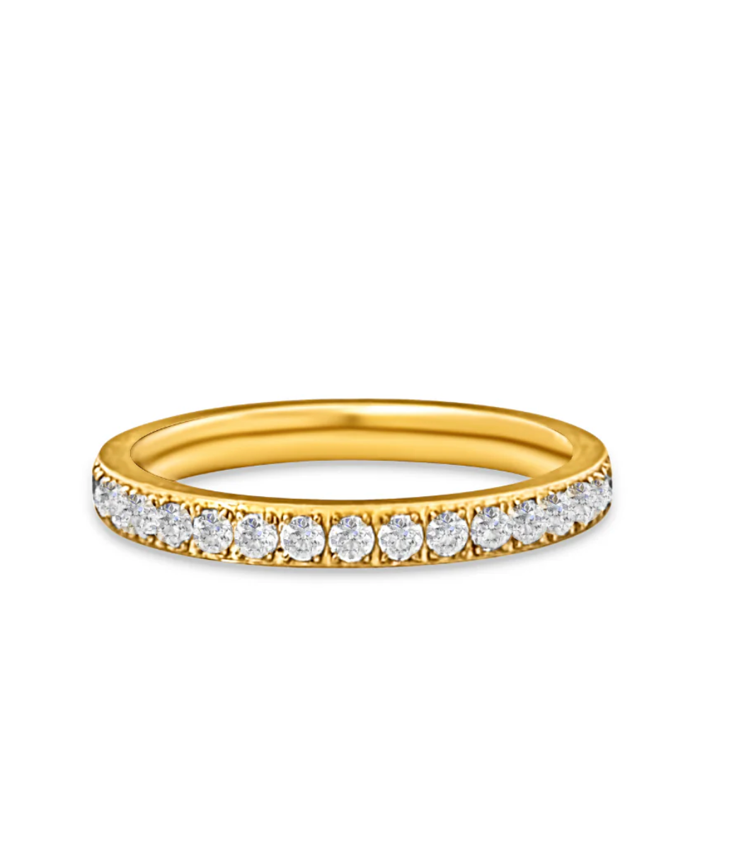 Ellie Vail Velia Dainty Eternity Band Ring