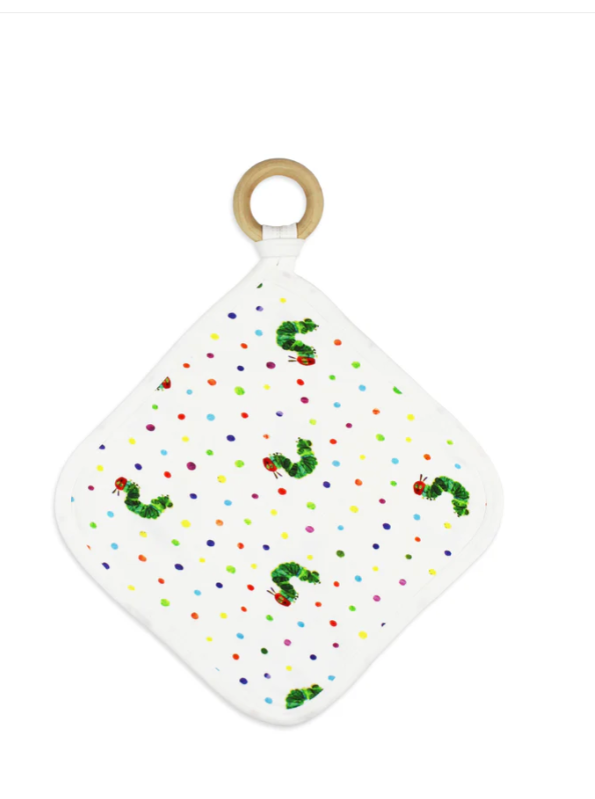 Lovey with Removable Teething Ring, Caterpillar One Size