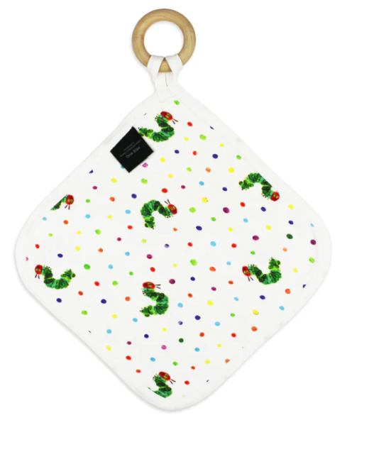 Lovey with Removable Teething Ring, Caterpillar One Size