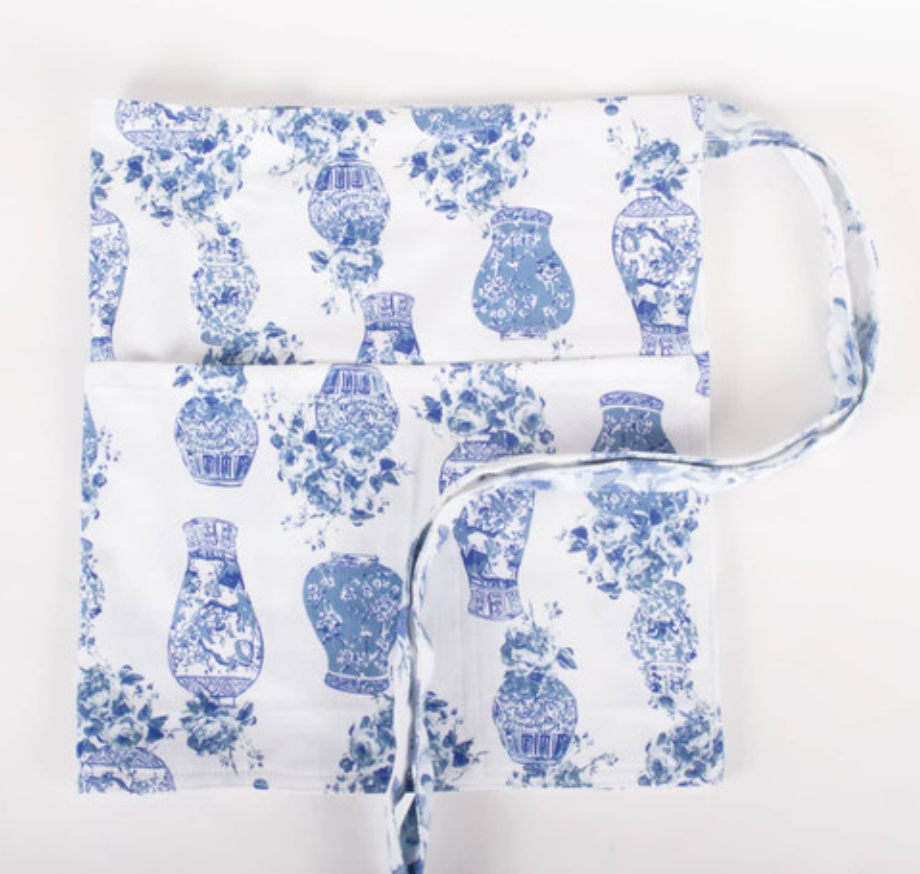 Reversible Garden Apron in Ginger Gar Patter