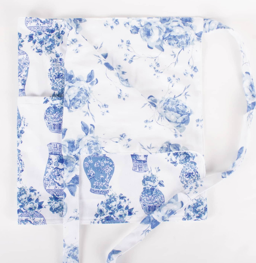 Reversible Garden Apron in Ginger Gar Patter