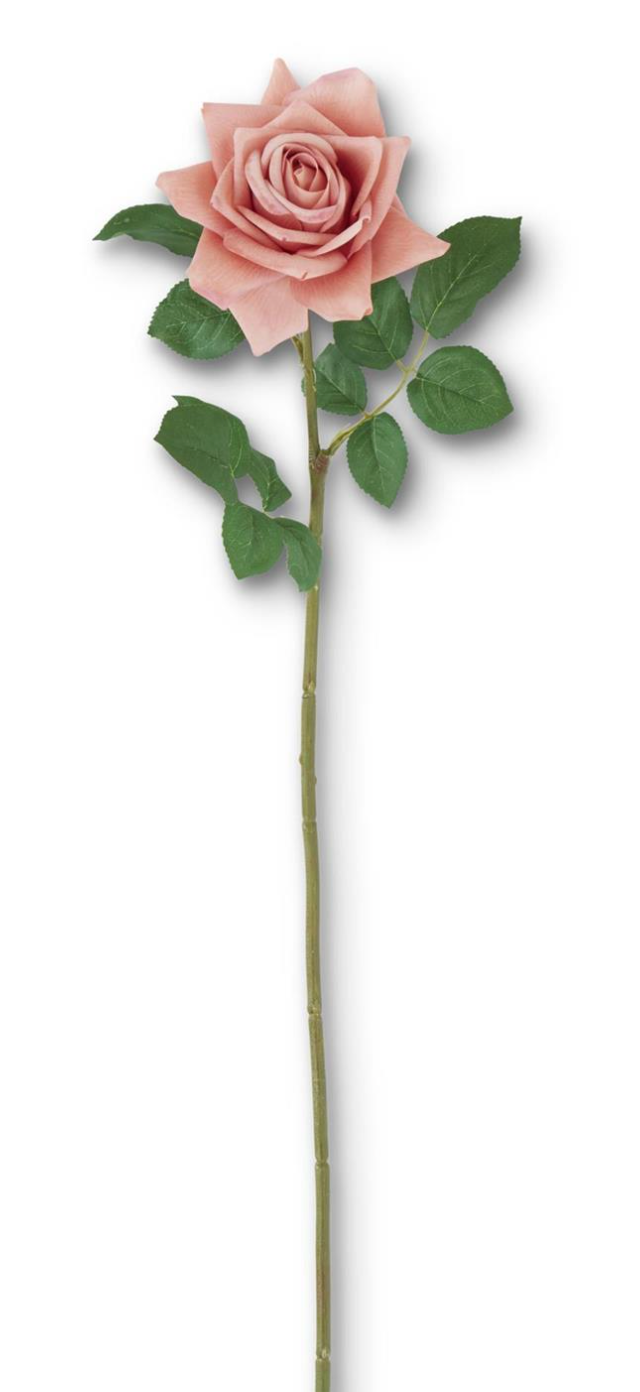 25 INCH CORAL REAL TOUCH DUCHESS ROSE STEM