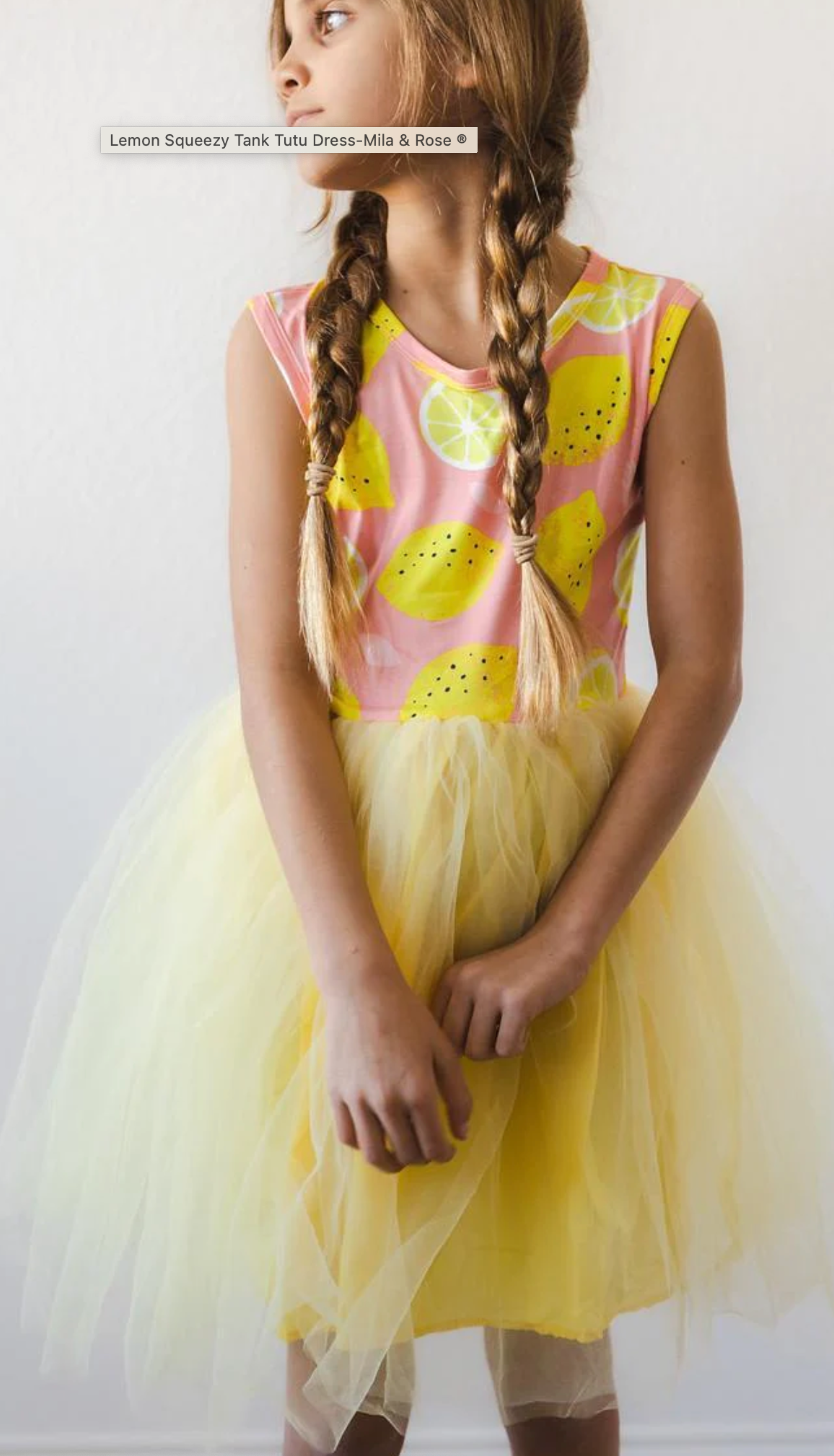 Lemon Squeezy Tank Tutu Dress