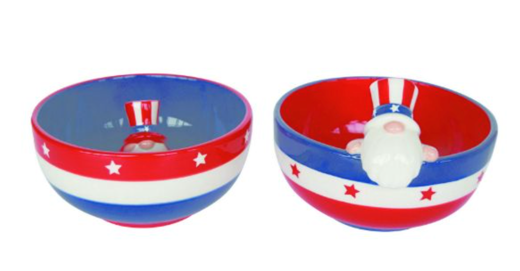 Uncle Sam Gnome Snack Bowl