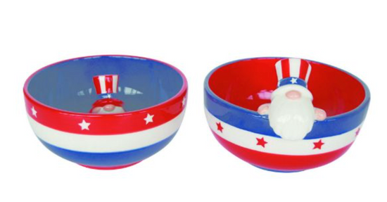 Uncle Sam Gnome Snack Bowl