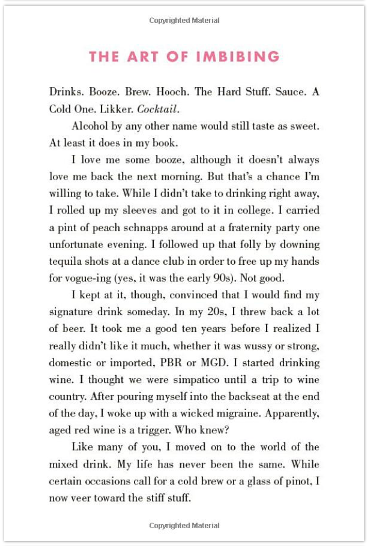 The Little Pink Book of Cocktails