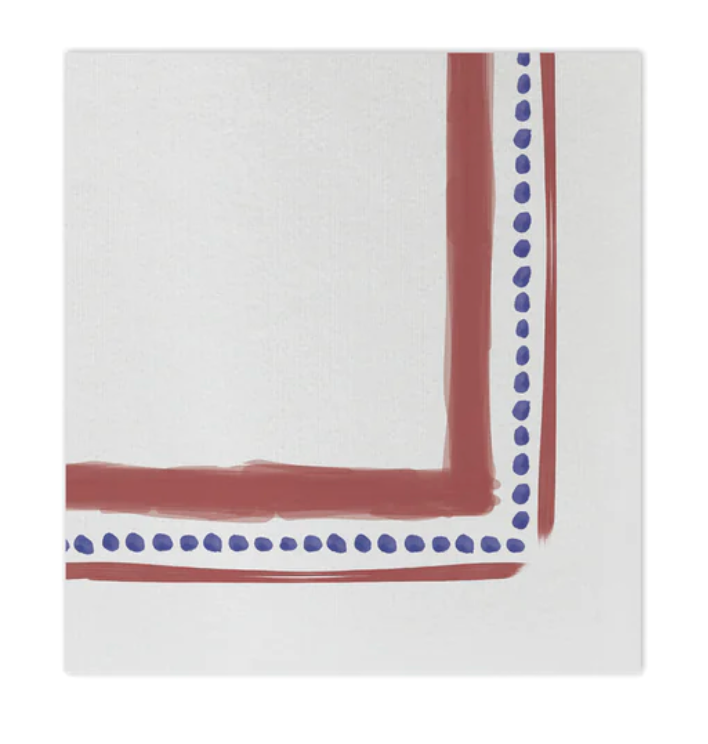Papersoft Napkins Fringe Linen Cocktail Napkins (Pack of 20)