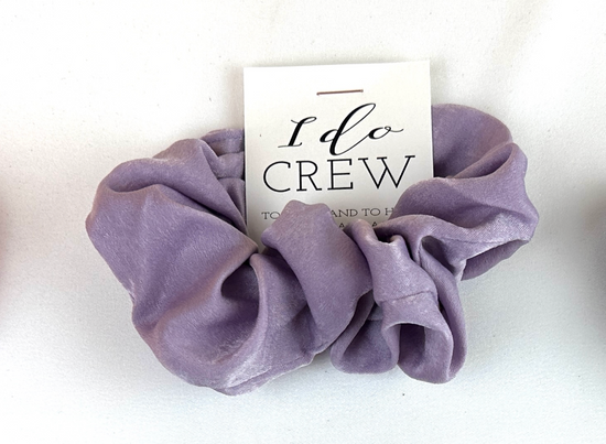 Load image into Gallery viewer, &amp;#39;I Do Crew&amp;#39; Satin Hair Scrunchie
