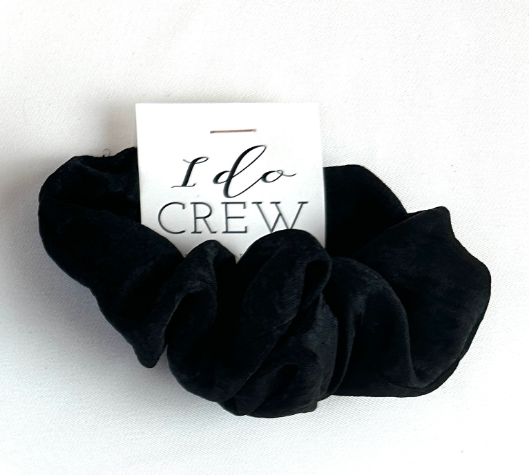 'I Do Crew' Satin Hair Scrunchie