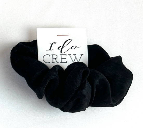Load image into Gallery viewer, &amp;#39;I Do Crew&amp;#39; Satin Hair Scrunchie
