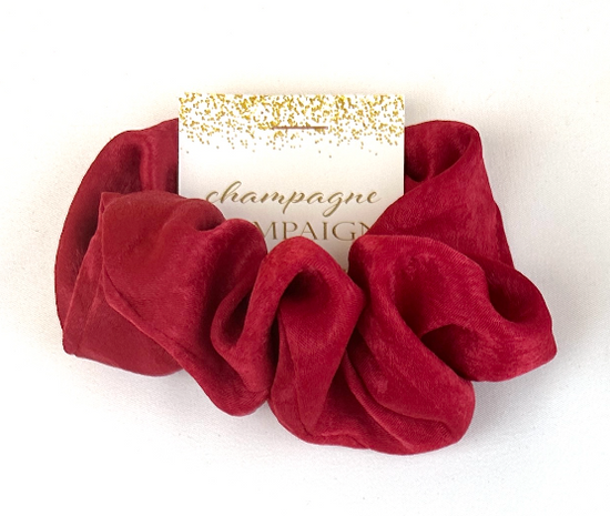 Load image into Gallery viewer, &amp;#39;Champagne Campaign&amp;#39; Satin Hair Scrunchie
