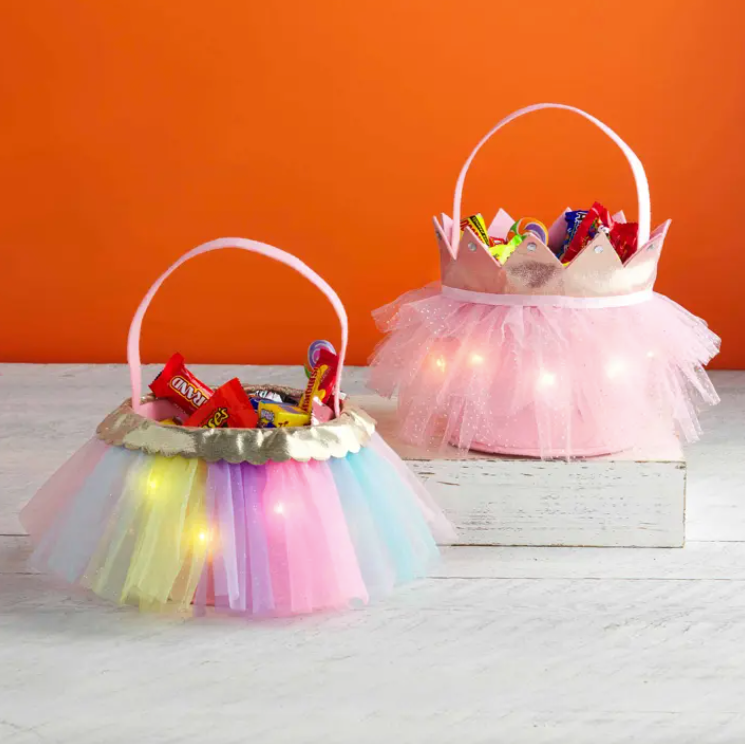 Light Up Rainbow Tutu Halloween Bag