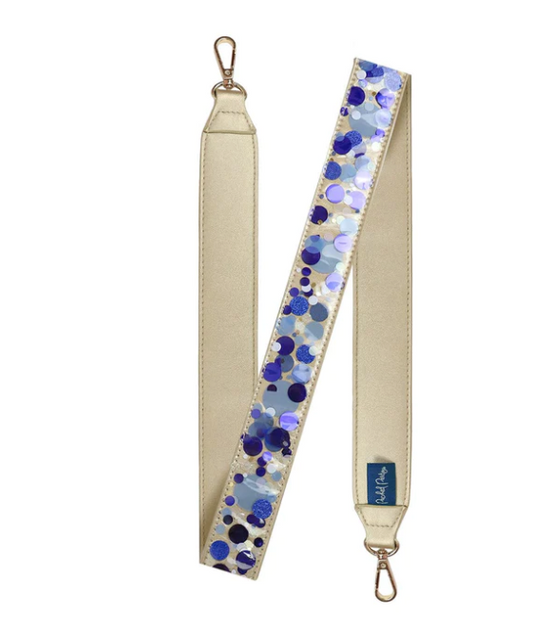 Blue Confetti Purse Strap