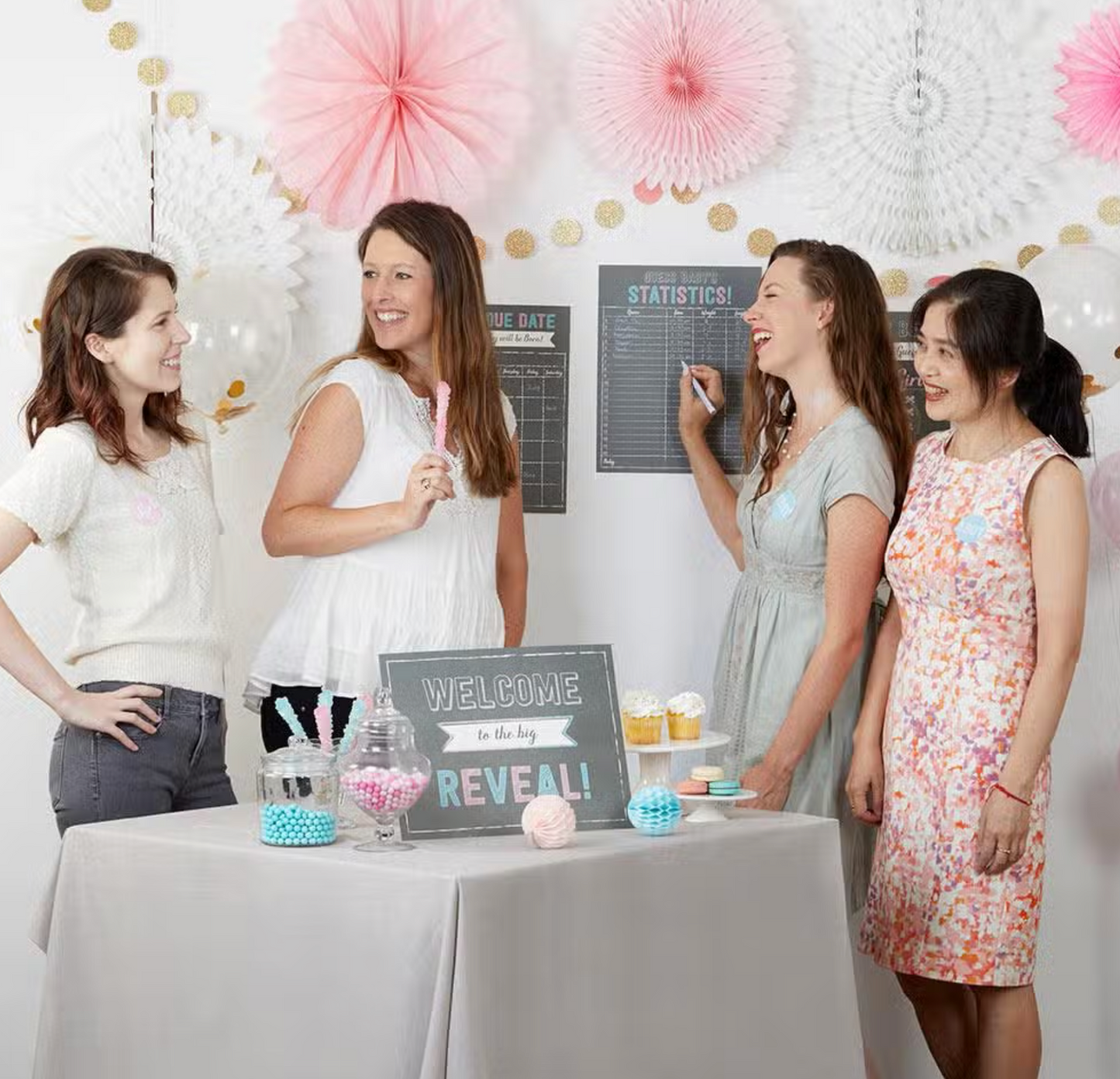 Gender Reveal Baby Shower Game Set