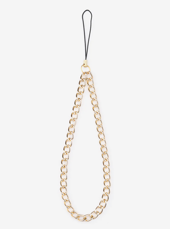 Gold Phone Charm Wristlet