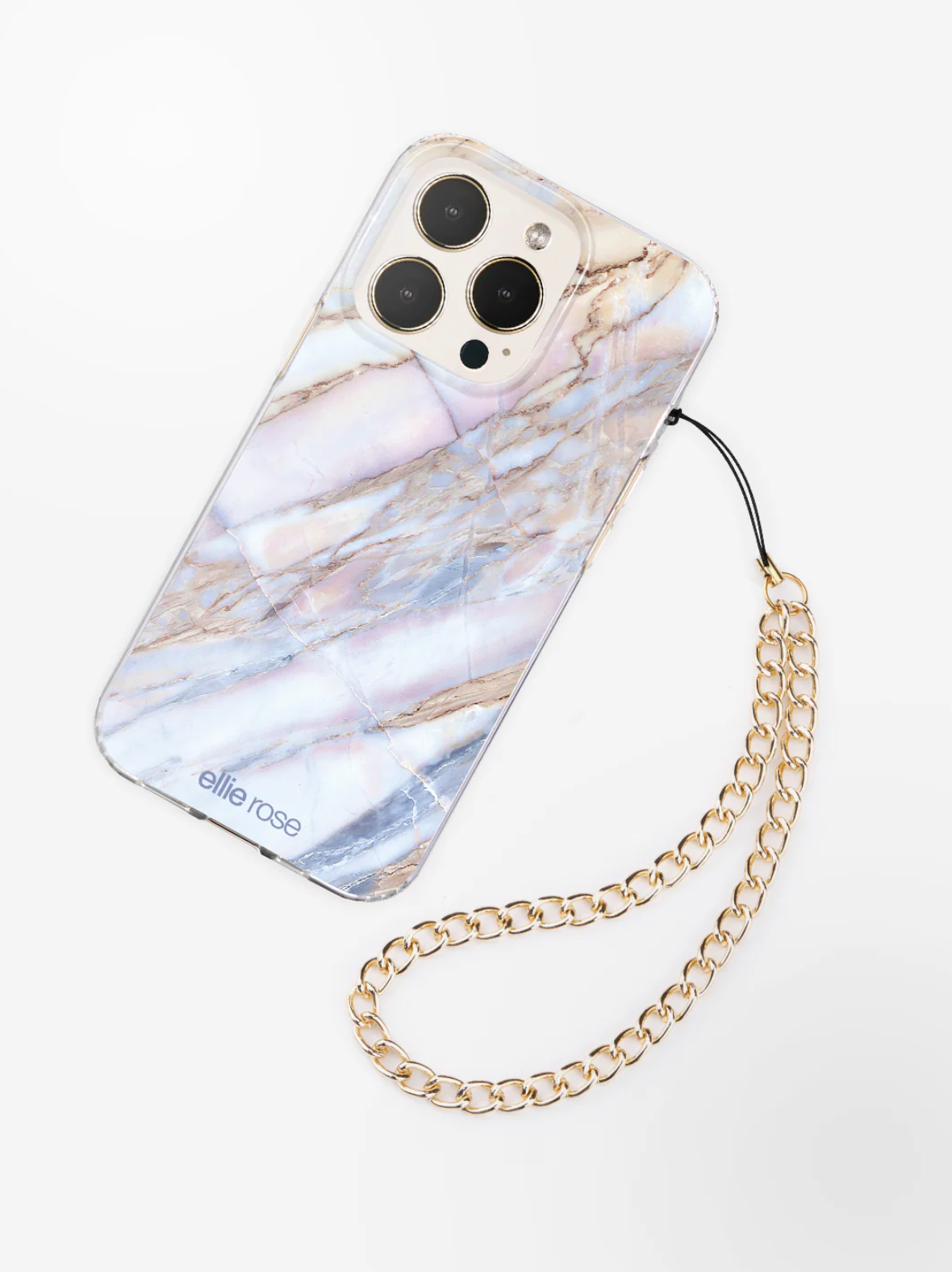 Gold Phone Charm Wristlet