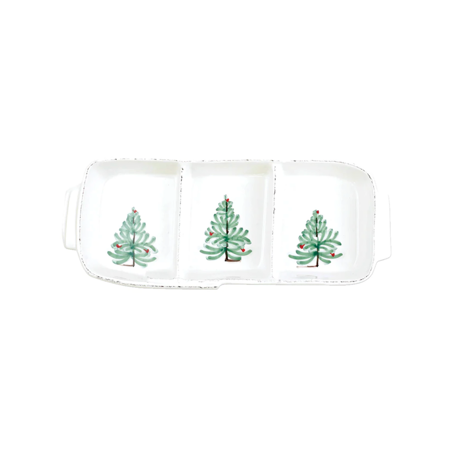 Melamine Lastra Holiday Tree Three Part Server