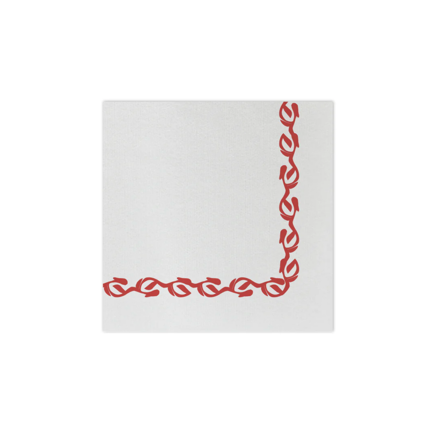 Papersoft Napkins in Florentine Red Cocktail Napkins (Pack of 20)