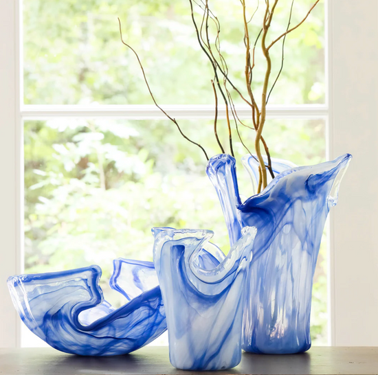 Onda Glass Cobalt Small Vase