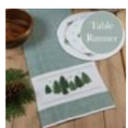 Table Runner Evergreen