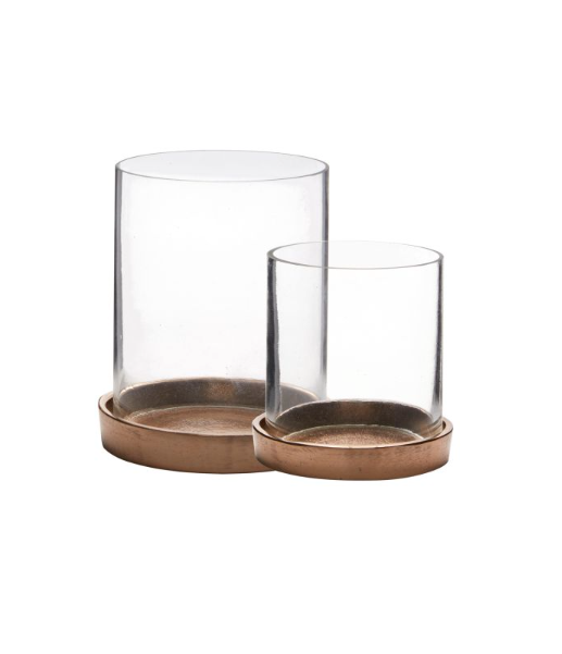 Votive Holder with Brass Base