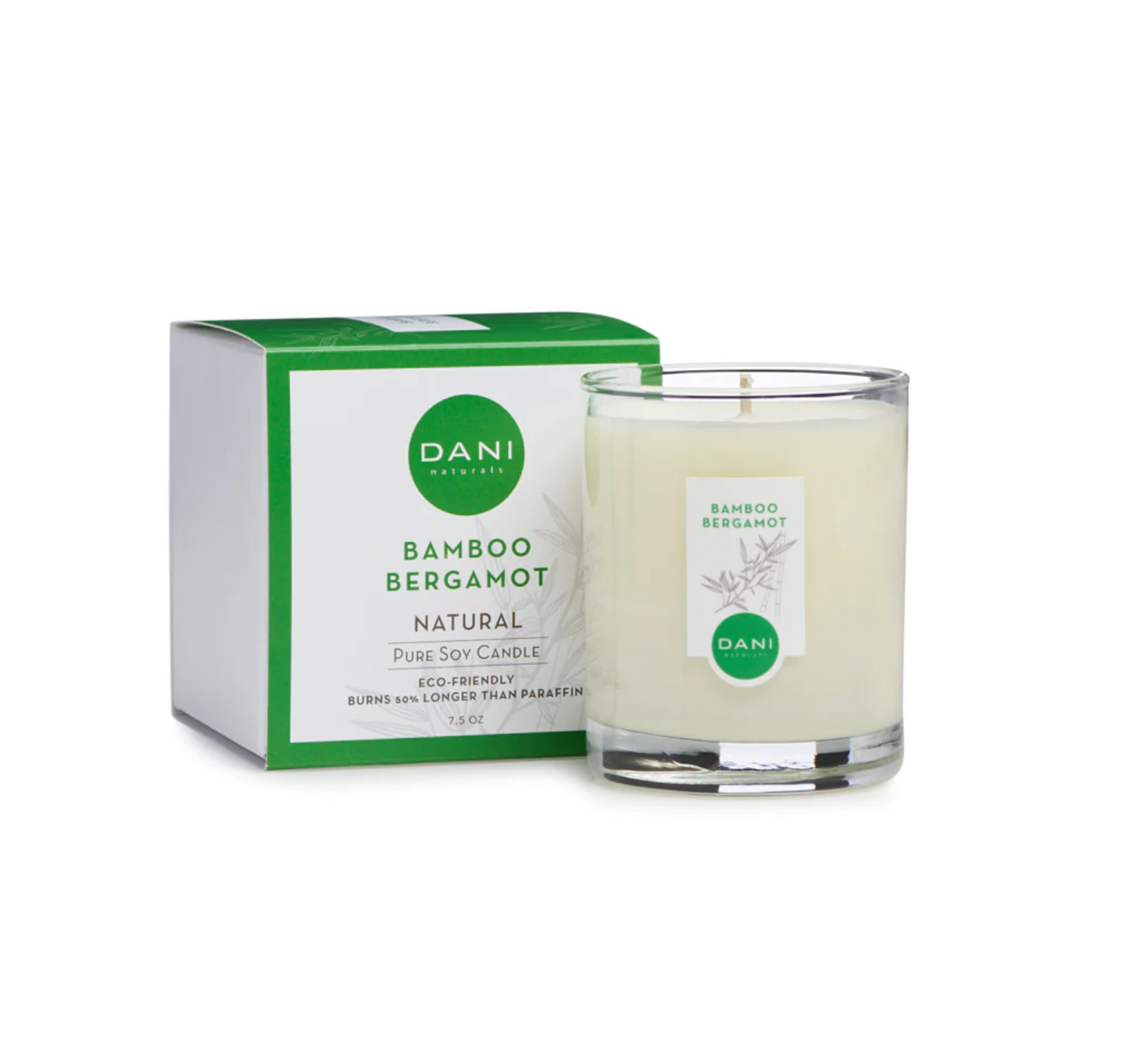 Bamboo Bergamot Small Glass Candle, 7.5oz