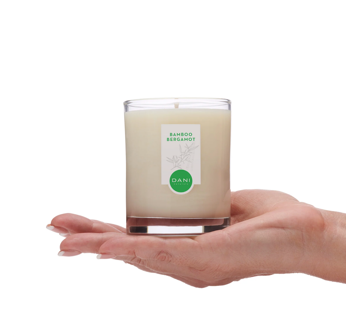 Bamboo Bergamot Small Glass Candle, 7.5oz