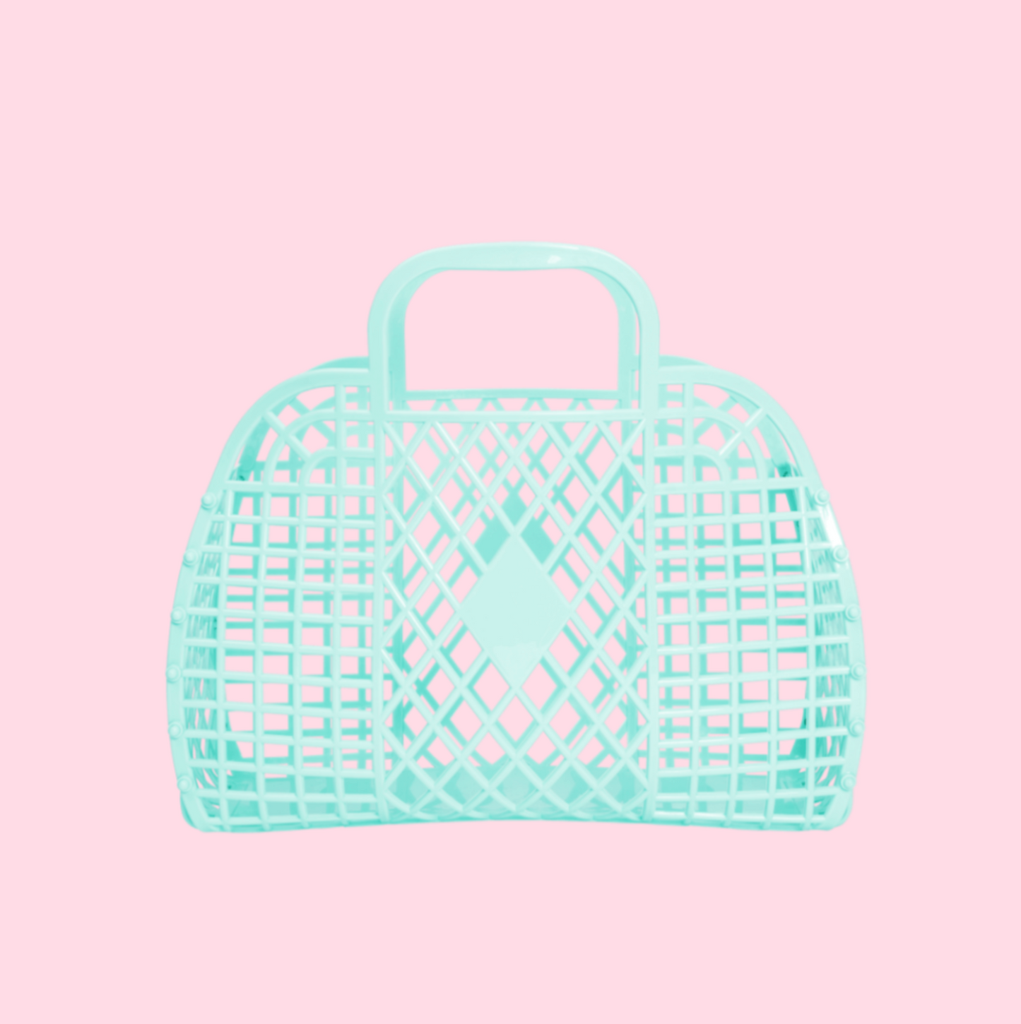 Seafoam Small Retro Basket