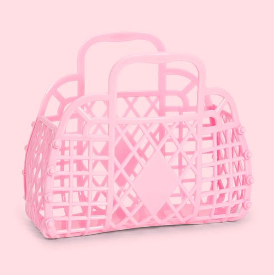Load image into Gallery viewer, Mini Bubblegum Pink Retro Basket
