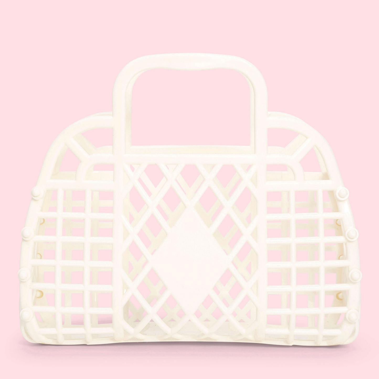 Mini Cream Retro Basket