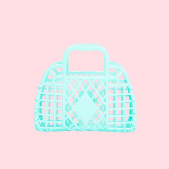 Mini Seafoam Retro Basket