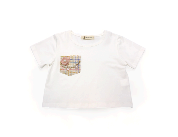 Necklace Tweed Pocket Tee & Short Set