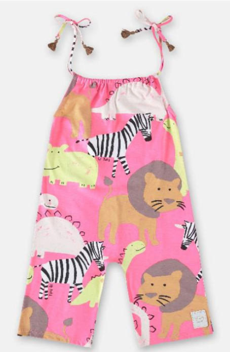 Jersey Pink Safari Jumpsuit