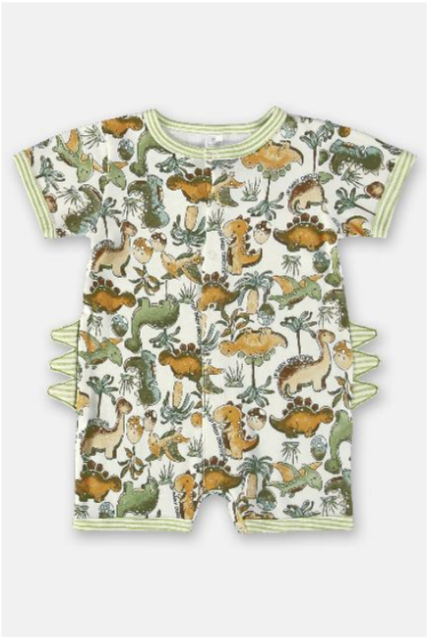 Soft Jersey Cotton Dino Jungle Romper