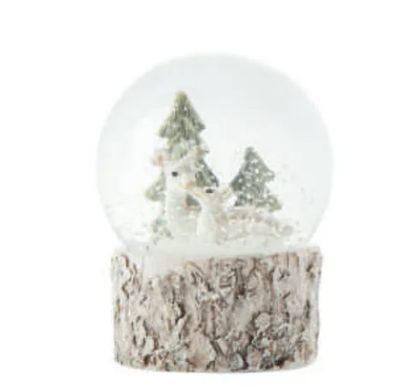 Doe & Fawn Love Snow Globe