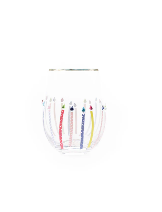 Candle Stemless Wine Glass