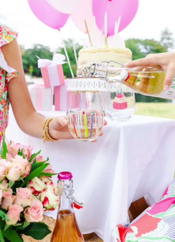 Candle Stemless Wine Glass