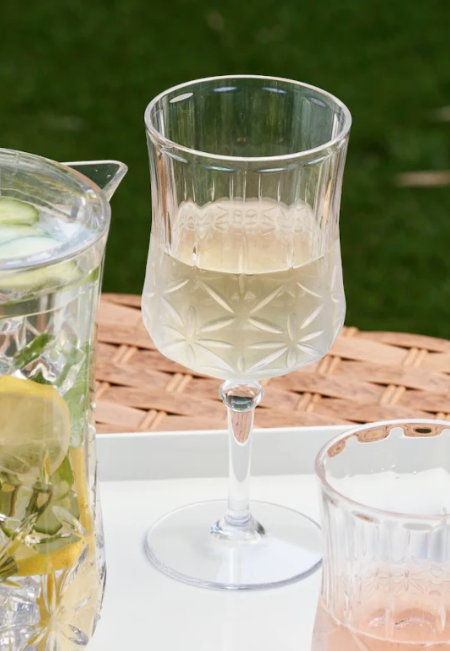 Wine Traditional Stemmed Shatterproof Glass - Clear 16oz