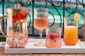 Blush Tumbler Traditional Shatterproof Tall Glass - 21oz