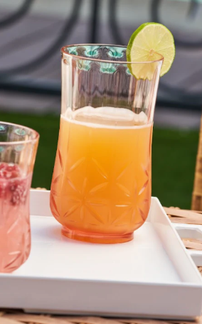 Blush Tumbler Traditional Shatterproof Tall Glass - 21oz