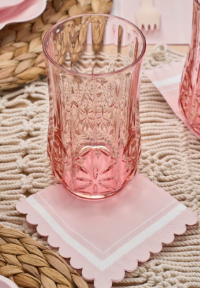 Blush Tumbler Traditional Shatterproof Tall Glass - 21oz