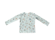 Long Sleeve Lettuce Hem Botanical