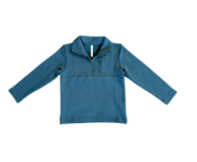 Boy's 3/4 Fleece Zip Sweatshirt Midnight Blue