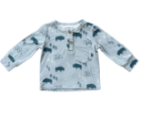 Buffalo Print Boys Long Sleeve Shirt