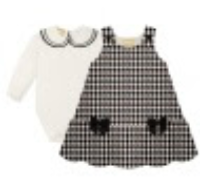 Black and White Dress W/ Long Sleeve