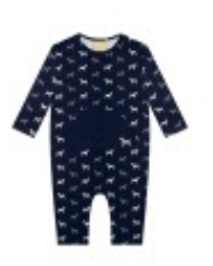 Navy Blue Puppy Jumpsuit